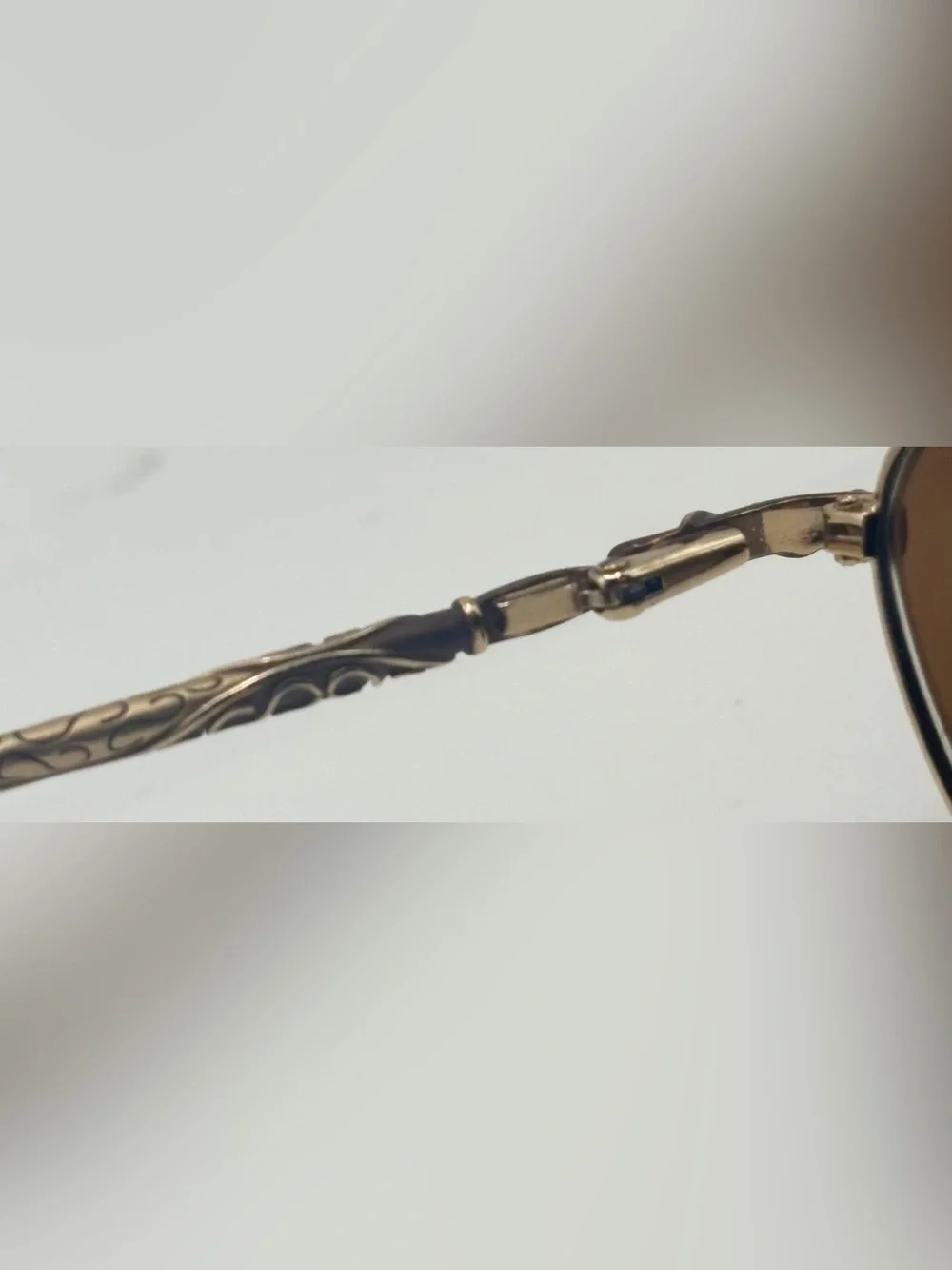 Sophia Loren M166 Brown Gold Oval Sunglasses Frames Only